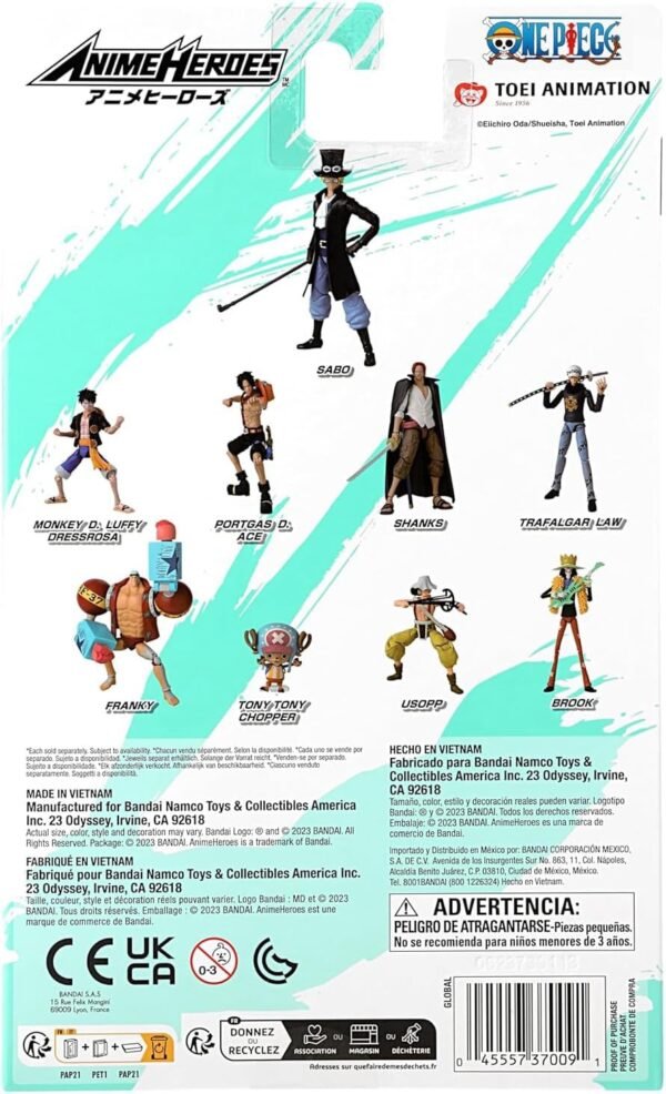 4 One Piece Figurine Dragon Luffy Ace Sabo Pvc Jouets 8