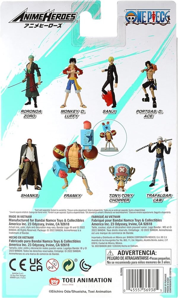 Figurine One Piece Franky Luffy Robin et Sandji 3
