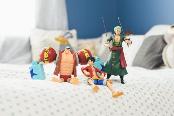 Figurine One Piece Franky Luffy Robin et Sandji 4