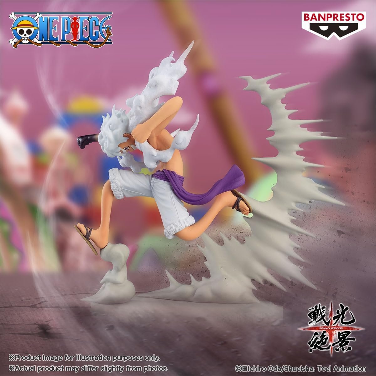 Figurine One Piece Luffy Nika Vs Kaido 60cm