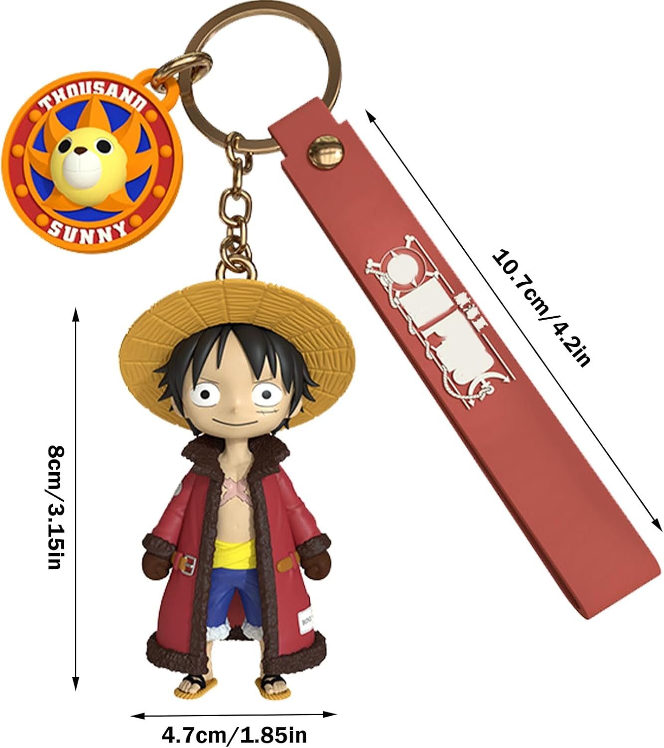 Mini Figurine One Piece Luffy Porte Cle Smartphone